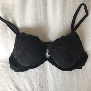 Body by Victoria Black Lace Push-Up Bra